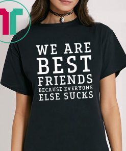 We are best friends because everyone else sucks t-shirt