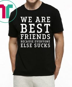We are best friends because everyone else sucks t-shirt