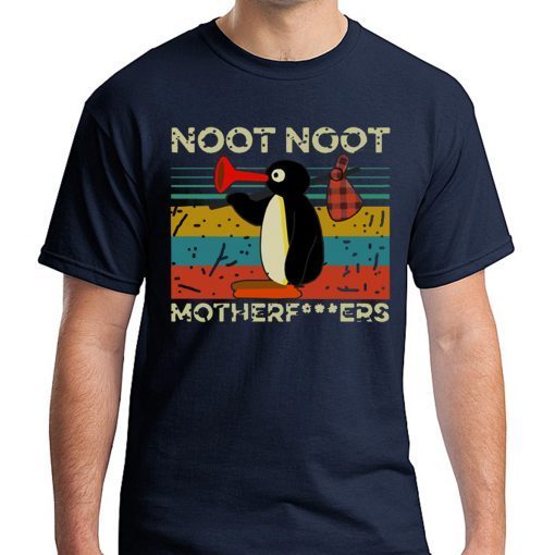 Mens Pingu Noot Noot Motherfucker Vintage Shirt