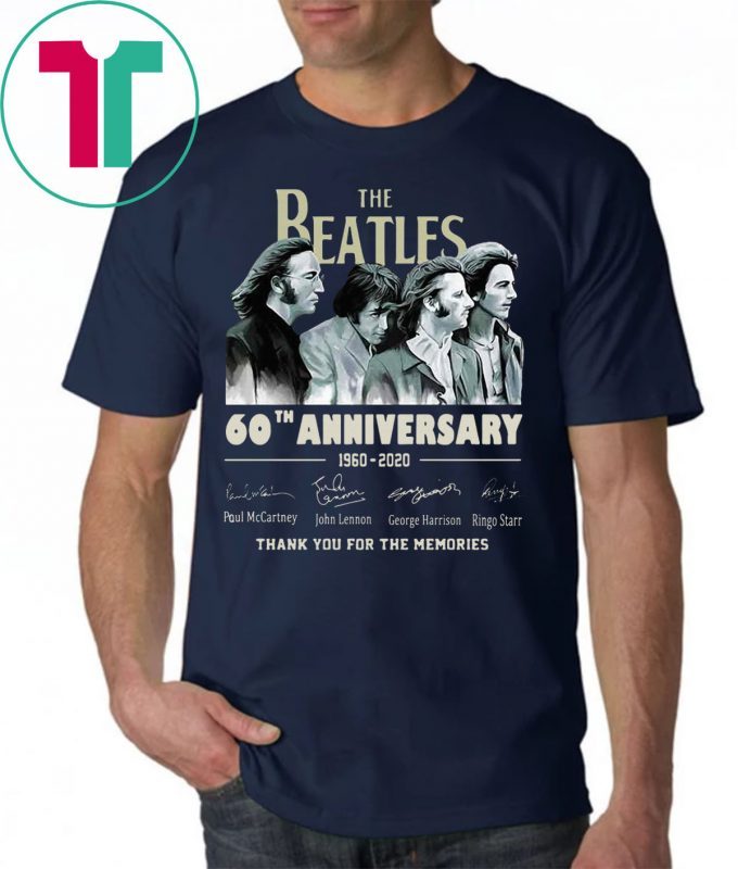 The Beatles 60th Anniversary Thank You For The Memories 2019 T-Shirt