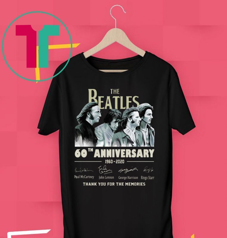 The Beatles 60th Anniversary Thank You For The Memories 2019 T-Shirt