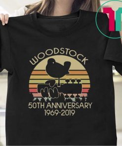 Vintage Woodstock 50th Anniversary 1969-2019 Tee Shirt