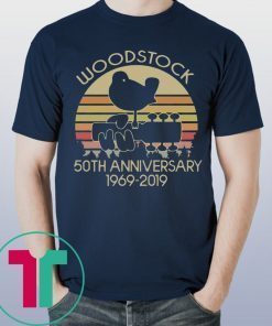 Vintage Woodstock 50th Anniversary 1969-2019 Tee Shirt