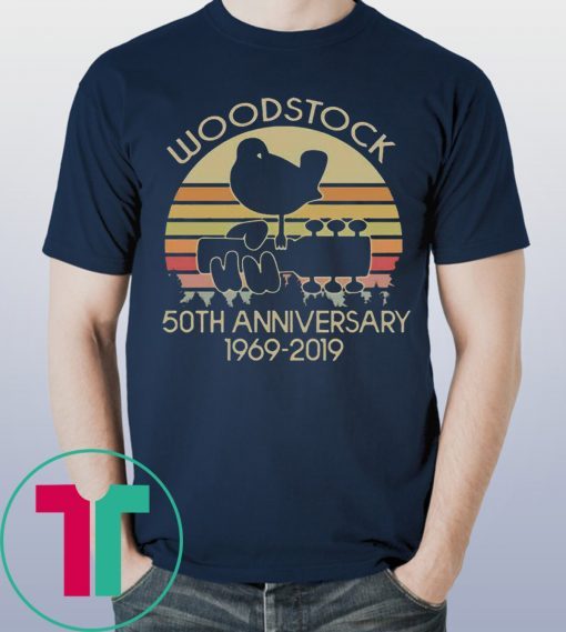 Vintage Woodstock 50th Anniversary 1969-2019 Tee Shirt