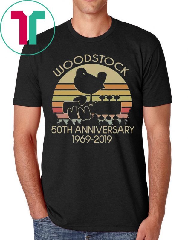 Vintage Woodstock 50th Anniversary 1969-2019 Tee Shirt