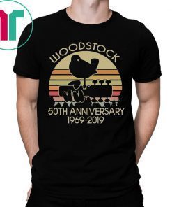 Vintage Woodstock 50th Anniversary 1969-2019 Tee Shirt