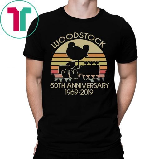 Vintage Woodstock 50th Anniversary 1969-2019 Tee Shirt