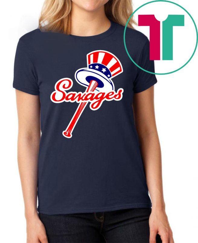 Mens Tommy Kahnle Yankees Savages America 2019 Tee Shirt