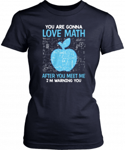 You are gonna love math after you meet me I’m warning you shirt and mens v-neck T-Shirt