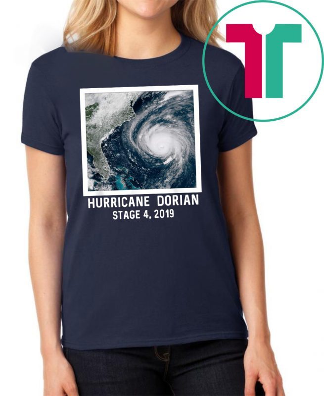 Florida Hurricane Dorian Stage 4 Natural Disaster Ocean 2019 T-Shirt