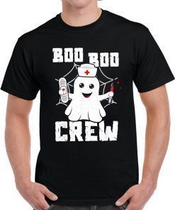 Halloween boo boo crew ghost nurse Tee Shirt