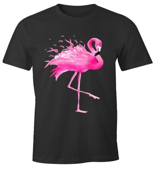 Flamingo Breast Cancer ribbon 2019 Tee Shirt