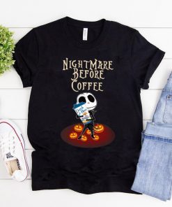 Nightmare Before Coffee Dutch Bros Baby Jack Skellington Halloween Classic Tee Shirt