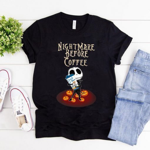 Nightmare Before Coffee Dutch Bros Baby Jack Skellington Halloween Classic Tee Shirt