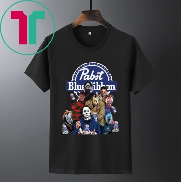 Horror Characters Pabst Blue Ribbon Limited Edition Tee Shirt