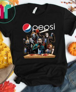 Horror Characters Drinking Pepsi T-shirt Funny Halloween Gift