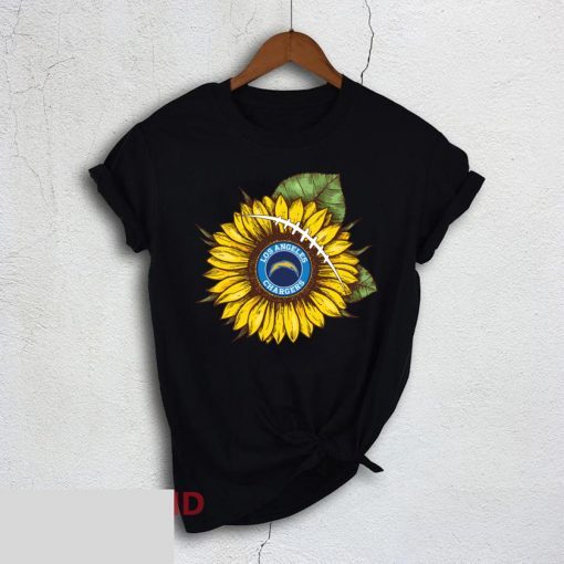 Sunflower Los Angeles Chargers Funny Tee Shirt