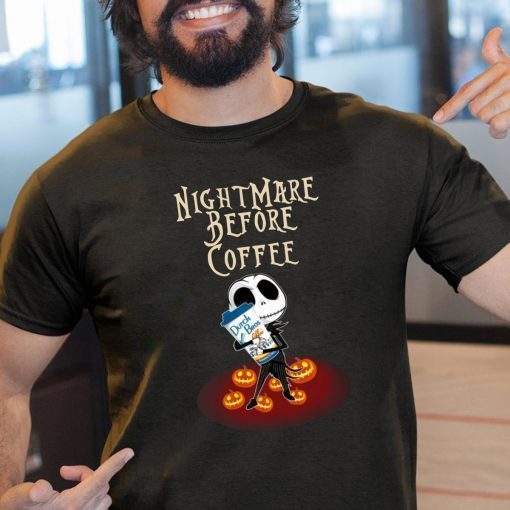 Nightmare Before Coffee Dutch Bros Baby Jack Skellington Halloween Classic Tee Shirt