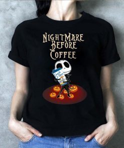 Nightmare Before Coffee Dutch Bros Baby Jack Skellington Halloween Classic Tee Shirt