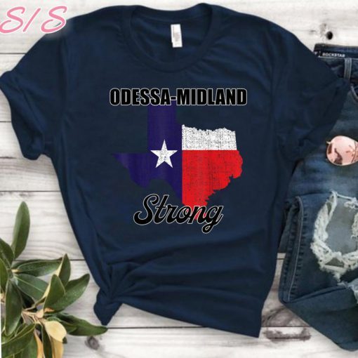 Odessa Midland StrongTexas Map 2019 T-Shirt
