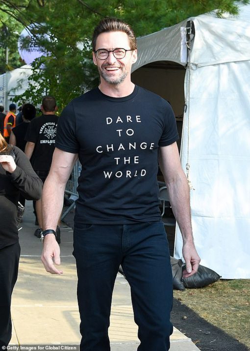 Dare To Change The World Hugh Jackman 2019 Tee Shirt