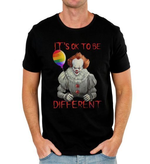 IT pennywise it's ok to be different lgbt pride Unisex T-Shirt