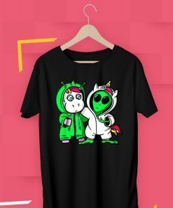 Unicorn vs Alien Costume Halloween Shirt