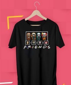 Friends Horror Movie Creepy Halloween Funny T-Shirt