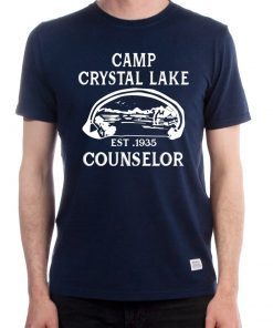 Camp Crystal Lake Camping Vintage Horror Novelty Shirt