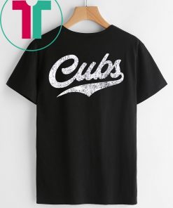 Cubs T-Shirt Vintage Sports Name Tee Design Unisex T-Shirt