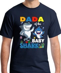 Dada Of The Baby Shark Birthday Tee Shirt