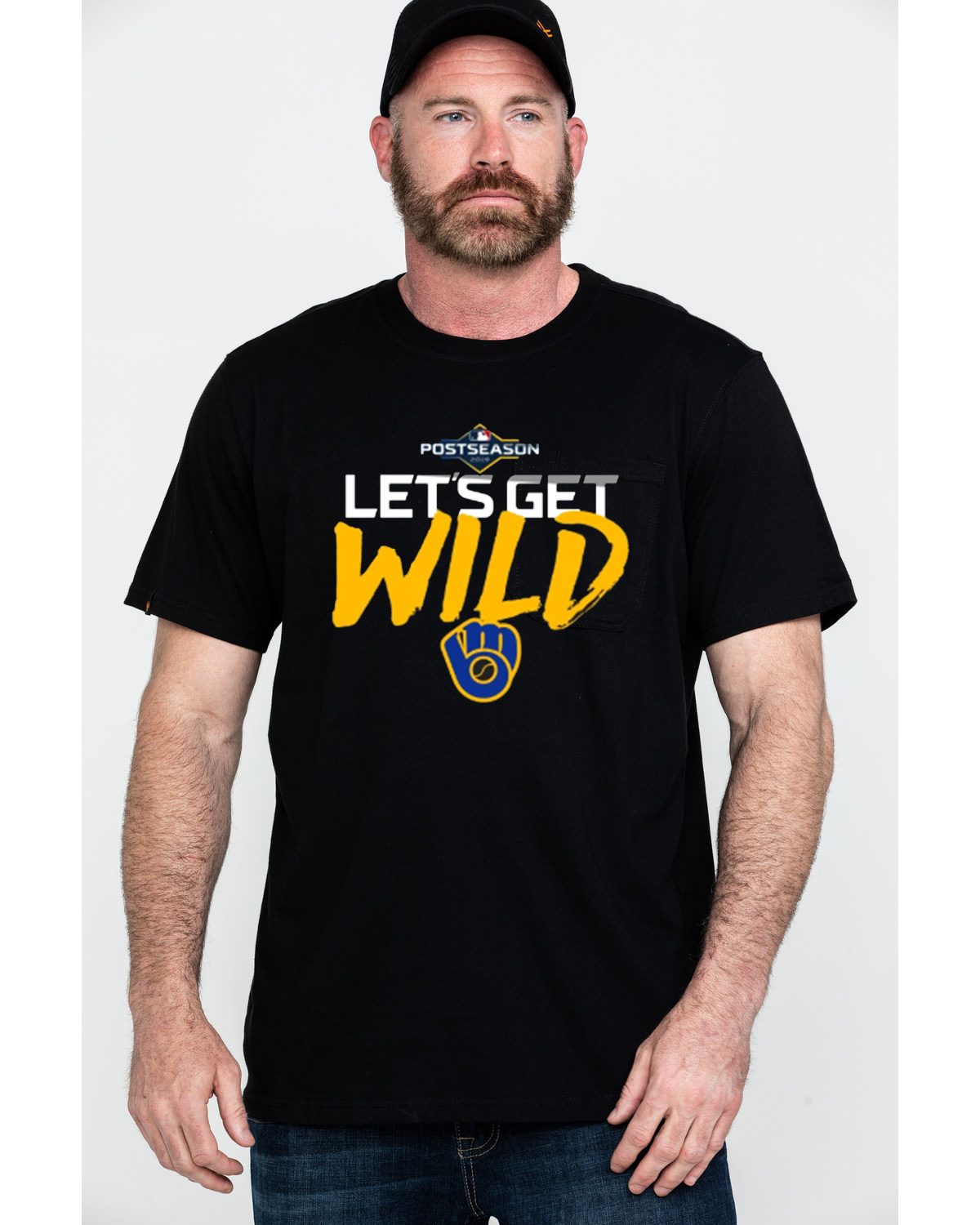 Let's Get Wild Milwaukee Brewers Mens T-Shirt - ShirtsOwl Office
