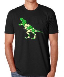 Green polka dot t-rex dinosaur international dot day 2019 T-Shirt