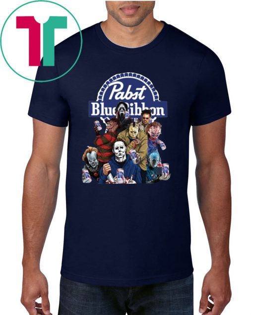 Horror Characters Pabst Blue Ribbon Limited Edition Tee Shirt