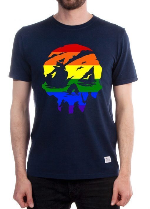 Sea of Thieves Skull Pride Rainbow Unisex T-Shirt