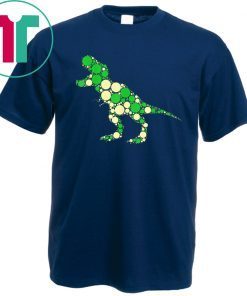 Green polka dot t-rex dinosaur international dot day 2019 T-Shirt