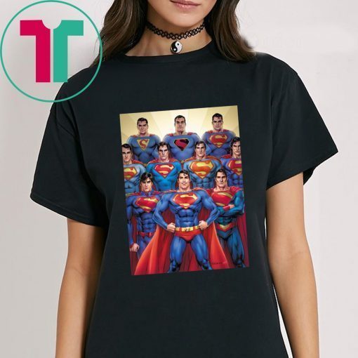 80th Anniversary Superman Through The Decades Tee Shirt