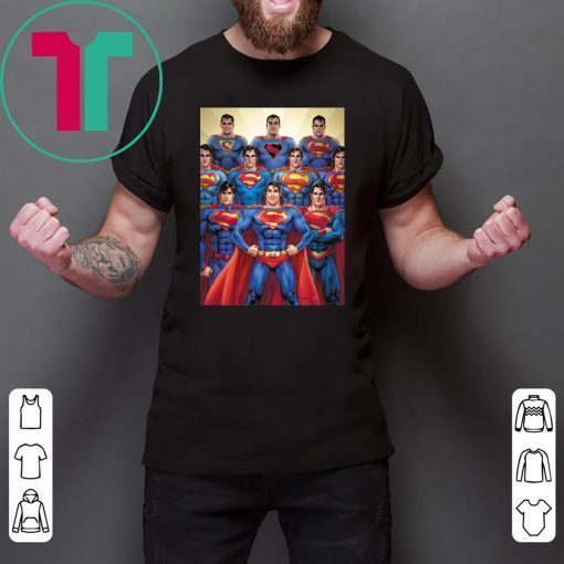 80th Anniversary Superman Through The Decades Tee Shirt