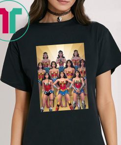 80th Anniversary Wonder Woman Through The Decades Tee Shirt