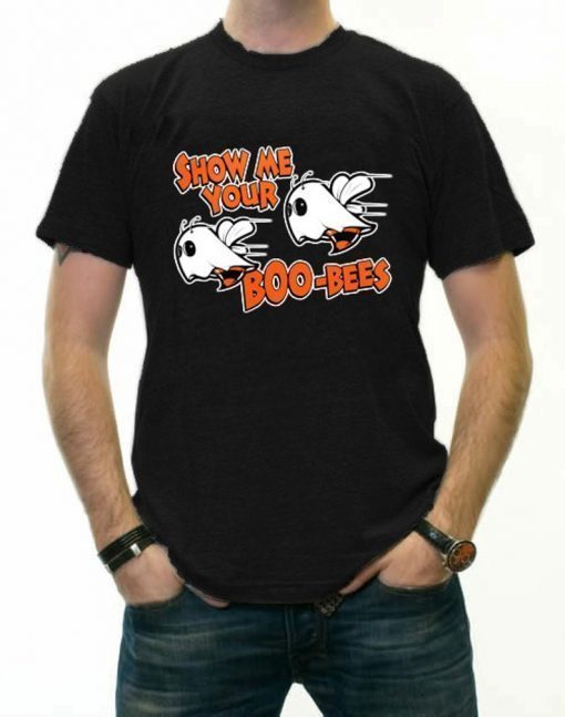 Buy Halloween Shirts - Show Me Your Boo Bees Adult Men's T-Shirt