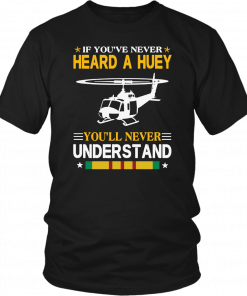 Air force if you've never heard a huey you'll never understand 2019 T-Shirt