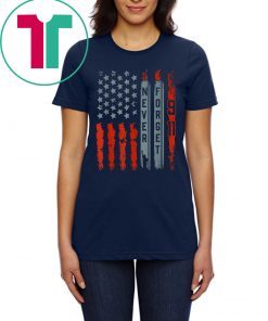 American Flag Never Forget 911 Memorial T-Shirt