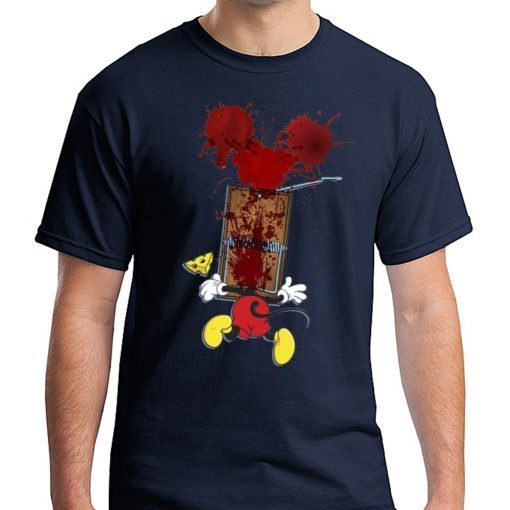 Bloody Mickey Mouse Trapped Funny Halloween T-Shirt For Men Women