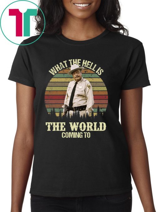 Buford T Justice what the hell is the world coming to t-shirts