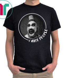 Halloween Captain Spaulding I Hate People Tee Shirt