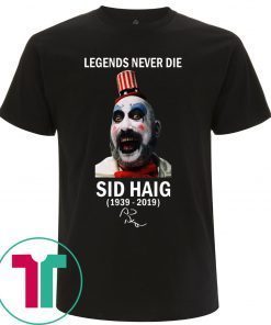 Captain Spaulding legends never die tee shirt