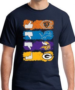 Chicago Bears Minnesota Vikings Detroit Lions and Green Bay Packers T-Shirts
