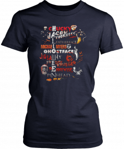 Chucky Jason Voorhees Leatherface Michael Myers Ghostface Tee Shirt