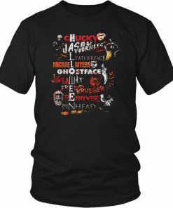 Chucky Jason Voorhees Leatherface Michael Myers Ghostface Tee Shirt