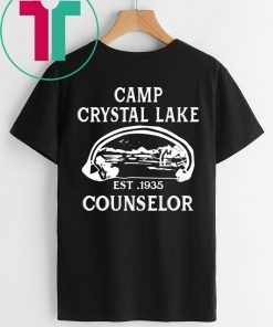 Camp Crystal Lake Camping Vintage Horror Novelty Shirt